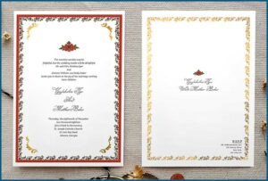 Wedding Invitation Card Template Indian