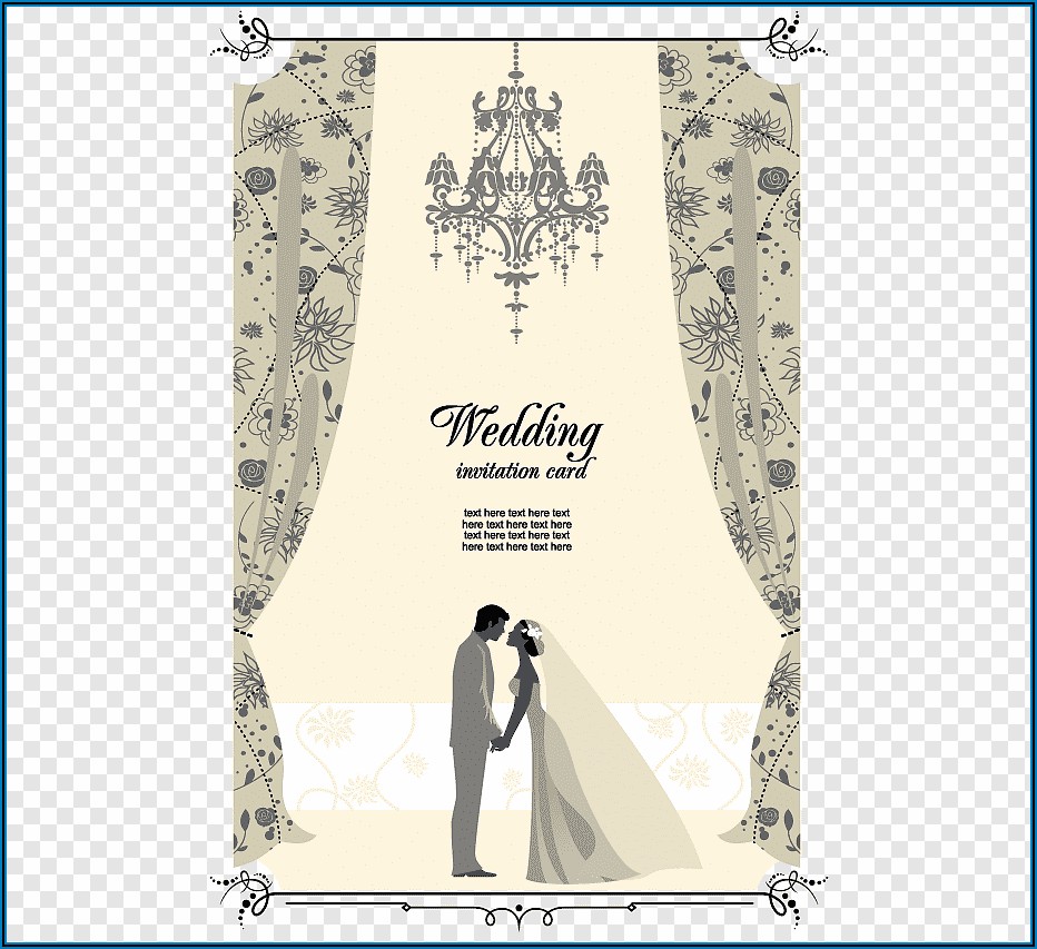 Wedding Invitation Card Template Png