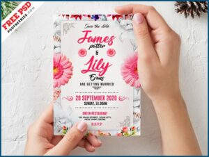 Wedding Invitation Card Template Psd Free