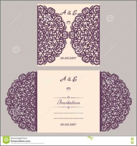 Wedding Invitation Envelope Template