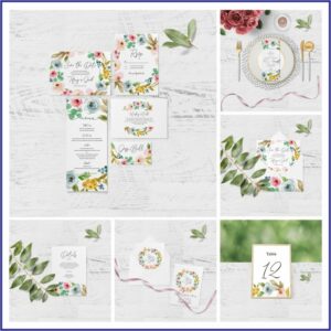 Wedding Invitation Mockup Free Download