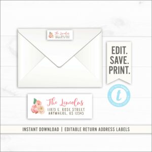 Wedding Return Address Label Templates