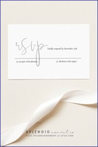 Wedding Rsvp Template Online