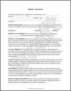 Wholesale Purchase Agreement Contract Template