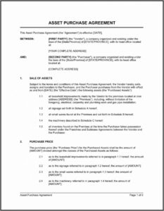 Wholesale Purchase Agreement Template