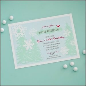 Winter Wonderland Invitation Template Free