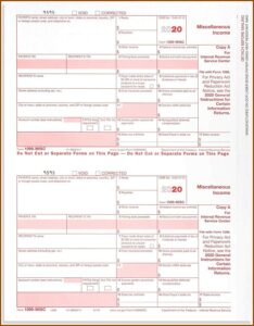 1099 Laser Forms 2020