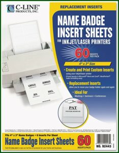 4x3 Name Badge Template