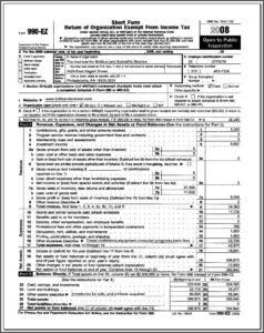 501c Non Profit Form