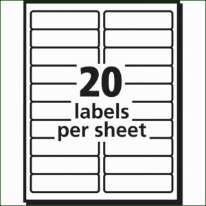 8160 Label Template