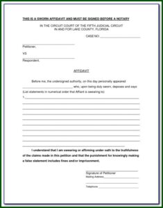 Affidavit Template South Africa Doc