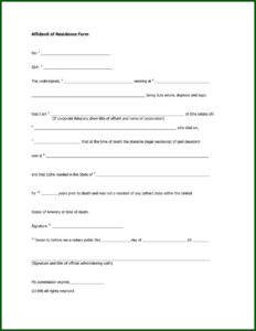 Affidavit Template South Africa Proof Of Residence