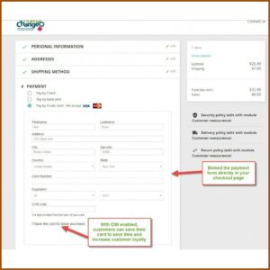 Authorize.net Embed Payment Form