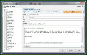 Auto Response Email Template