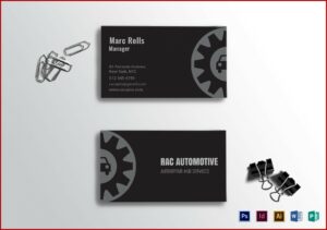 Automotive Business Card Templates Free