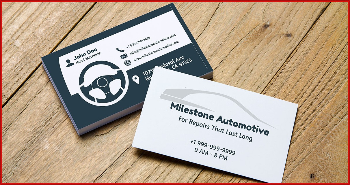 Automotive Business Card Templates