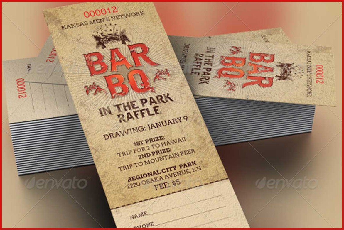 Barbecue Ticket Template