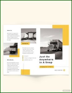 Bi Fold Brochure Template Word