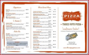 Bi Fold Menu Template Word