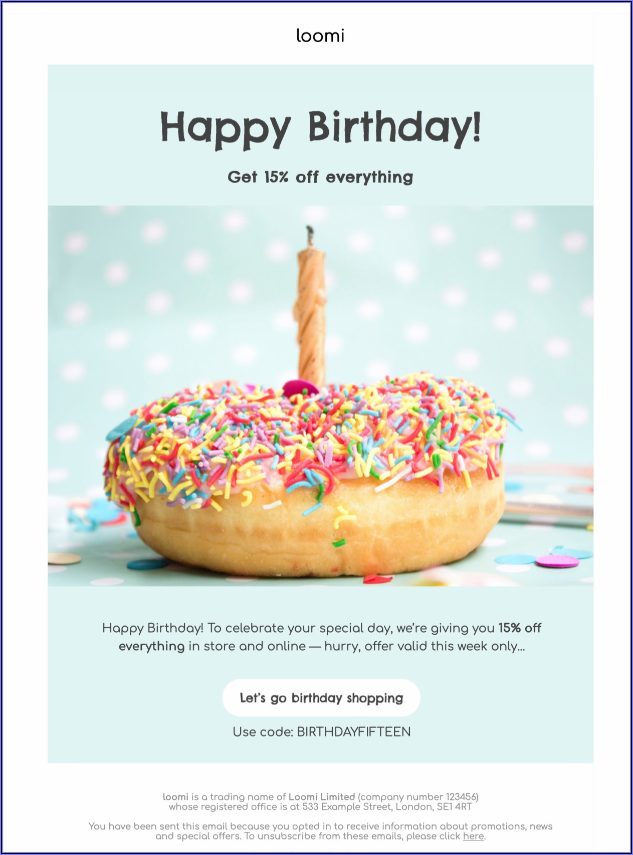 Birthday Email Templates Html