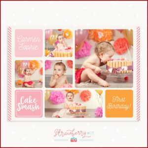 Birthday Photo Collage Template Free