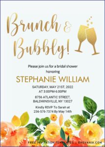 Blank Breakfast Invitation Template