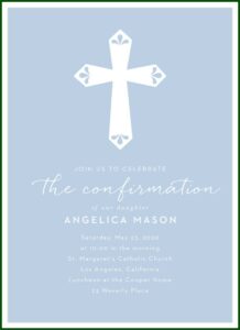 Blank Confirmation Invitation Template