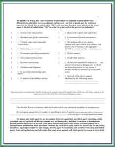 Blank General Durable Power Of Attorney Form