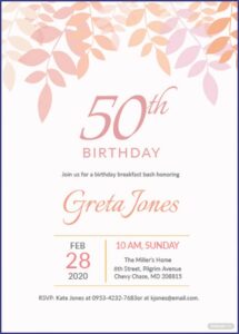 Breakfast Invitation Template Free