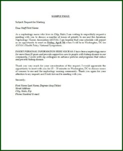 Business Meeting Invitation Email Template