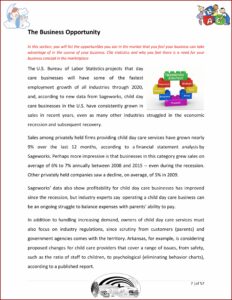 Business Plan Template For Child Care Center