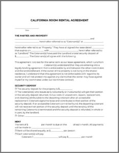 California Residential Lease Agreement 2020