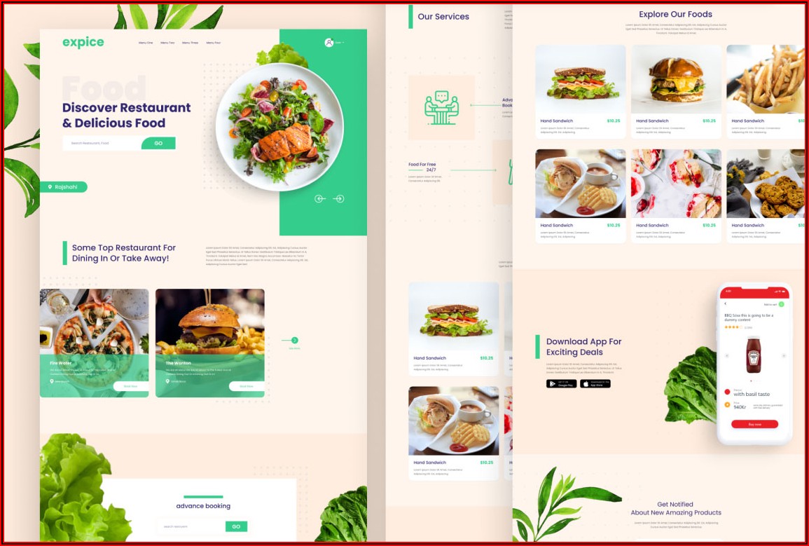Catering Website Templates Free Download