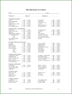 Cdl Pre Trip Inspection Cheat Sheet