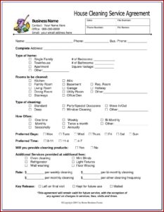 Commercial Window Cleaning Contract Template