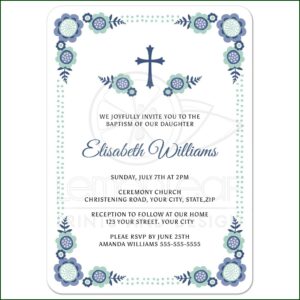 Confirmation Invitation Cards Template
