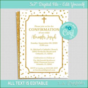 Confirmation Invitation Template