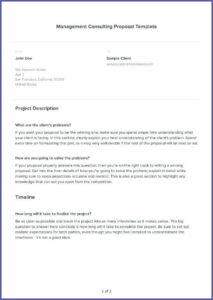 Consulting Proposal Template Free Download