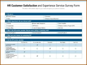Customer Satisfaction Survey Form