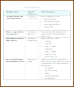 Customer Satisfaction Survey Form Doc