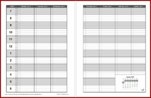 Daily Appointment Book Template