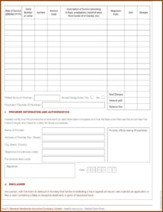 Dental Insurance Claim Form