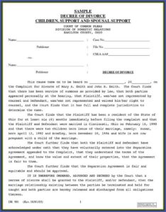 Divorce Intake Form Texas