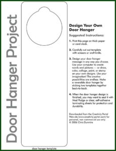 Door Hanger Template