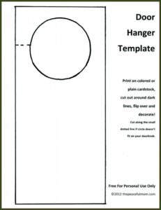 Door Hanger Template Canva