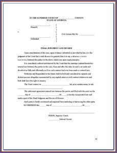 Douglas County Georgia Divorce Forms