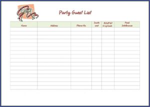 Downloadable Raffle Sheet Template