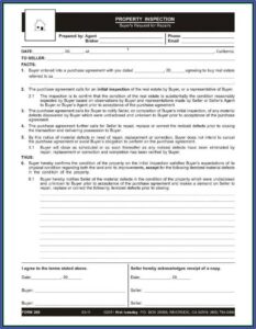 Electrical Home Inspection Checklist Form