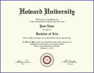 Fake University Degree Template