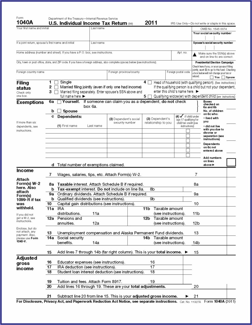 Federal 1040 Forms